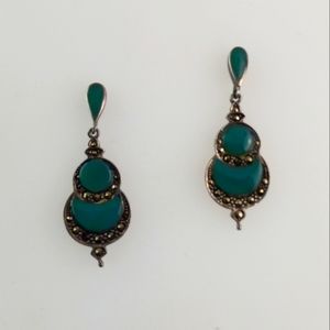 Art Deco Sterling Silver Earrings